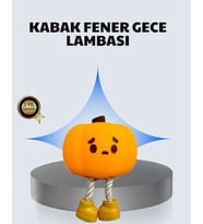 Pumpkin LED Gece Lambası Üç Kademeli Işık Ayarlı