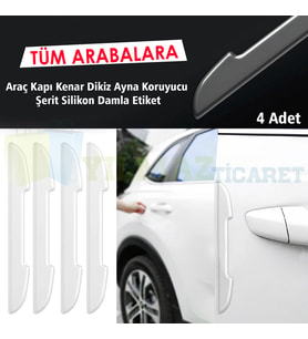 Audi Ford Volkswagen Mercedes Bmw Fiat Toyota Kia Dacia Renault Araç Kapı Kenar Dikiz Ayna Koruyucu Çarpma Önleyici