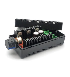 40A 50V DC Motor Sürücü Kutulu Hız Kontrol Devresi 0/%100 Pot Kontrollü Pwm Ayarlanabilir Voltaj Mod