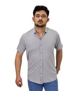 Erkek Gömlek Yaka Düğmeli Merserize Tişört 4410 BGL-ST04530 (Gri)