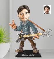 Kişiye Özel Gitar Erkek Ahşap Biblo-1