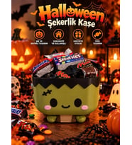 Halloween Cadılar Bayramı Dekoratif Frankenstein Şekerlik Kase Masa Üstü Dekor