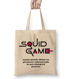 Squid Game 08 Bez Çanta Uzun Saplı