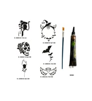 Sıradışı Hayatlar Tüp Kına ve Fırça hediyeli Tattoo Geçici Dövme Seti
