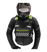 Motosiklet Ve Bisiklet Uygun Reflektörlü Göğüs Çantası Siyah Lüx Motor Çantası