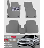PEUGEOT 308 (2007-2012) Uyumlu EVA Paspas Tam Set–Araca Özel,Oto Paspas,Kolay Montaj