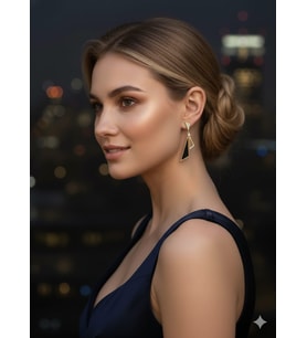 925 Ayar Papatya Silver ital tasarım küpe.rose.gold.rodaj