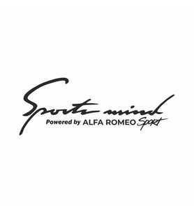 Sports Mind Alfa Romeo Sports Sticker siyah 21x10 CM (Siyah-Siyah)
