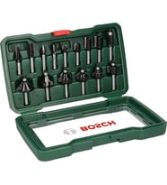Bosch Professional Accessories 15 Parça Freze Seti (Ahşap, Frezeler Için 8 Mm Şaftlı Aksesuar) (Çok Renkli)