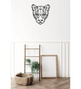 Numa Concept Puma Duvar Dekoru Ahşap Tablo (Siyah)