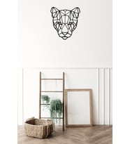 Numa Concept Puma Duvar Dekoru Ahşap Tablo (Siyah)