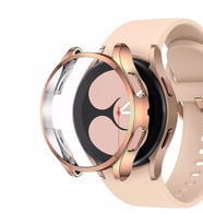 Microsonic Samsung Galaxy Watch 4 40mm Kılıf 360 Full Round Soft Silicone Rose Gold