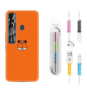Tecno Spark 6 6 Go 8C 8 Pro 7 7 Pro Kılıf Kablo Koruma Spiral Silikon Garfi 1733