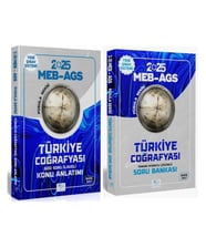 CBA Yayınları 2025 MEB AGS Türkiye Coğrafyası Konu ve Soru Bankası Seti 2 Kitap