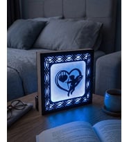 Aşkın Işığı: Cupid Temalı Dekoratif Led Gece Lambası (Mavi)