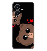 Vivo Y22S Kılıf Silikon Desen Özel Seri Love Animals 1780