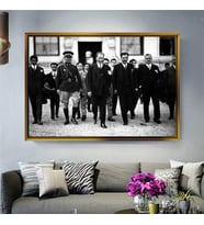 Altın Çerçeveli dekoratif tablo a502 (Gold)