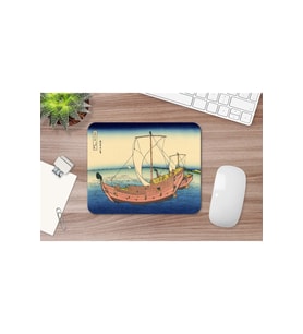 Hokusai The Kazusa Sea Route 17 X 21 Cm Mouse Pad