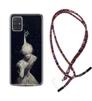 Samsung a71 A72 A73 A7 A9 2018 C7 C9 Kılıf Boyun Asklı Rasta Silikon Star Woman 1332