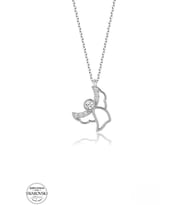 SWAROVSKİ TAŞLI  ZİRCONİA PERİ 925 AYAR GÜMÜŞ KOLYE