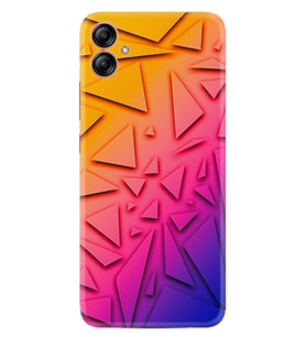 Samsung Galaxy A05 Kılıf Silikon Desen Özel Seri Üçgenler 1635