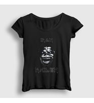 Presmono Kadın Siyah Metal Iron Maiden T-Shirt 86879tt
