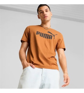 Puma Ess Logo Tee Erkek kahverengi Tişört - 586667 28