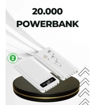 20.000mah Taşınabilir Powerbank Pd Teknolojili Çift Usb Çıkışlı