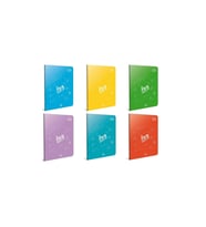 Gıpta Tel Dikişli Plastik Kapak Defter A4 100 Yaprak Çizgili Defter (12 Li Paket) (Karışık)