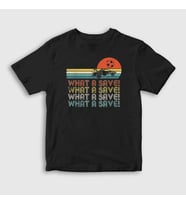 Presmono Unisex Çocuk Siyah What A Save Oyun Rocket League T-Shirt 494138tt