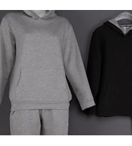 Unisex Kapüşonlu Günlük Eşofman Takımı Baveno (Gri)