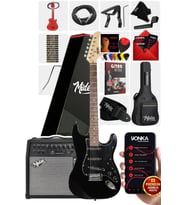 Midex RPH-30BK-50AMP Gül Klavye SSS 50W Amfili Elektro Gitar Seti