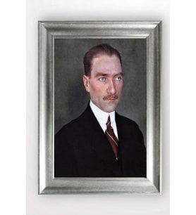 Gümüş Çerçeveli Atatürk Tablo cv797