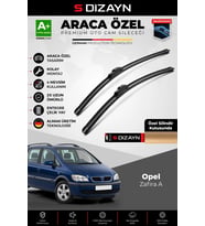 S-Dizayn Opel Zafira A Ön Cam Silecek Seti 1999-2005 Premium Araca Özel 60-60 Cm A+ Kalite