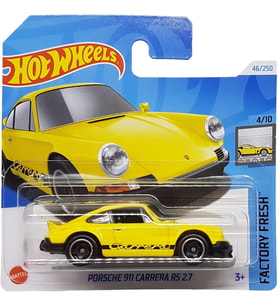 Hot Wheels - Porsche 911 Carrera Rs 2.7 - Factory Fresh 4/10 - Htc49 - Short Card - Sarı - Mattel 20