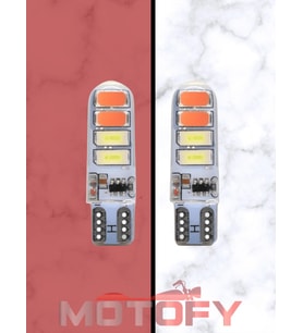 MAVİ KIRMIZI ÇAKARLI T10 LED AMPÜL (2ADET)