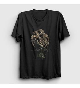 Presmono Unisex Siyah Aemond Targaryen House Of The Dragon T-Shirt 478847tt