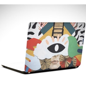 Göz Şekiller Laptop Sticker 15.6 inch (38X27CM)