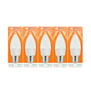 (5 Adet) Osaka 7W (50W) 3000K (Sarı) E27 Duylu (Kalın Duy) Mum Led Ampul