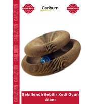Zilli Toplu Oluklu Kağıt Dayanıklı Güçlü Egzersiz Yatağı Şekillendirilebilir Kedi Oyun Alanı