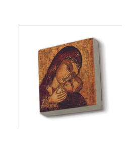 İsa ve Meryem Görseli Baskılı Taş Magnet 5X5