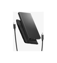 Spigen 10000 mAh Slim Alüminyum Kasa 22,5W USB-C + USB-A Giriş / Çıkış Hızlı Şarj 3 Portlu Powerbank / 1 Metre Type-C Harici Kablolu Taşınabilir Şarj Cihazı + Taşıma Çantası EA2210 Black (Siyah)