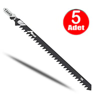 T344D Master Uzun Boy Dekupaj Testere Bıçağı Ucu 152mm Hcs Ahşap Plastik Dekopaj Ağzı -5li paket