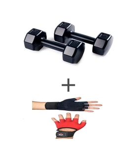 PS SPOR 1 KG DAMBIL SET(1KG 2 ADET DAMBIL) + BODY ELDİVEN