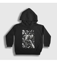 Presmono Unisex Çocuk Siyah Punch Jon Jones Mma Ufc Kapüşonlu Sweatshirt 428897tt