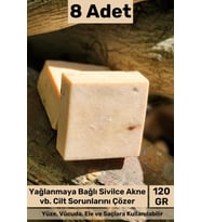 #sabun %100 Doğal Güzel Kokulu El Yüz Saç Cilt Vücut Orijinal Bitkisel Argan Sabunu 120g - 8 Adet