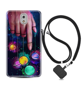 Samsung Note 3 4 5 8 9 20 Ultra 10 Lite Kılıf Boyun Askılı Silikon Finger planet 1740