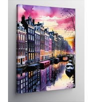 Kanvas Tablo Sulu Boya Amsterdam
