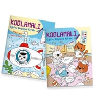Kodlamalı Eğitici Boyama Kitabı 4-5 Yaş (2 Kitap Takım)