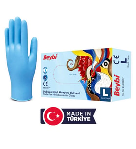 Pudrasız Nitril Muayene Eldiveni - Large (Büyük Boy)